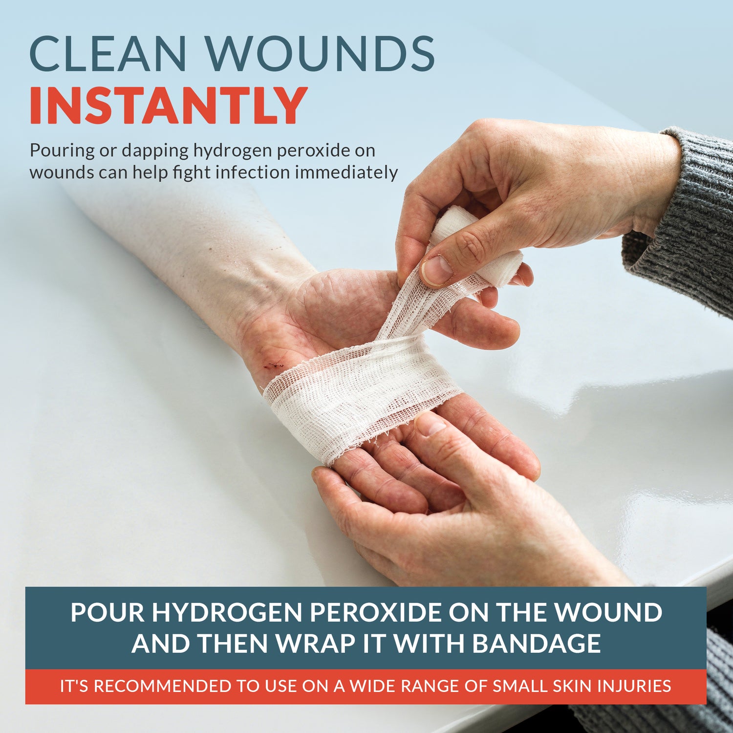 Hydrogen Peroxide Solution 3% USP - 32 oz First Aid Antiseptic