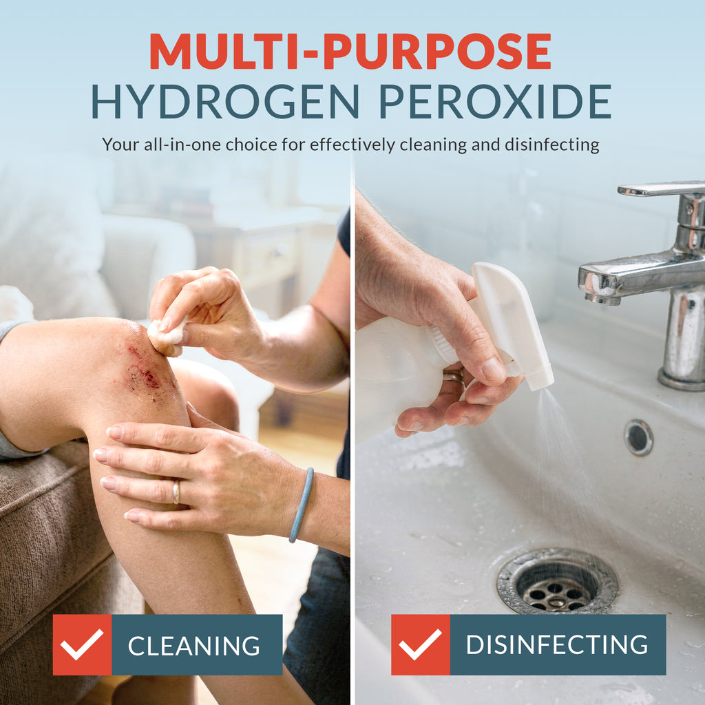 Hydrogen Peroxide Solution 3% USP - Gallon First Aid Antiseptic