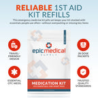 First Aid Kit Medication Refill – 28-Count Unit Dose Packets