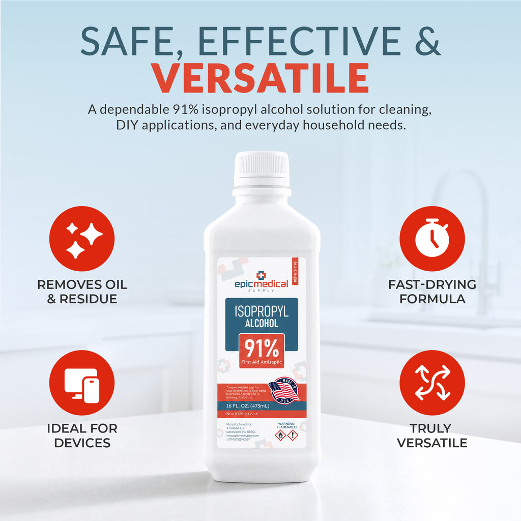 Isopropyl Alcohol 91% 16 oz