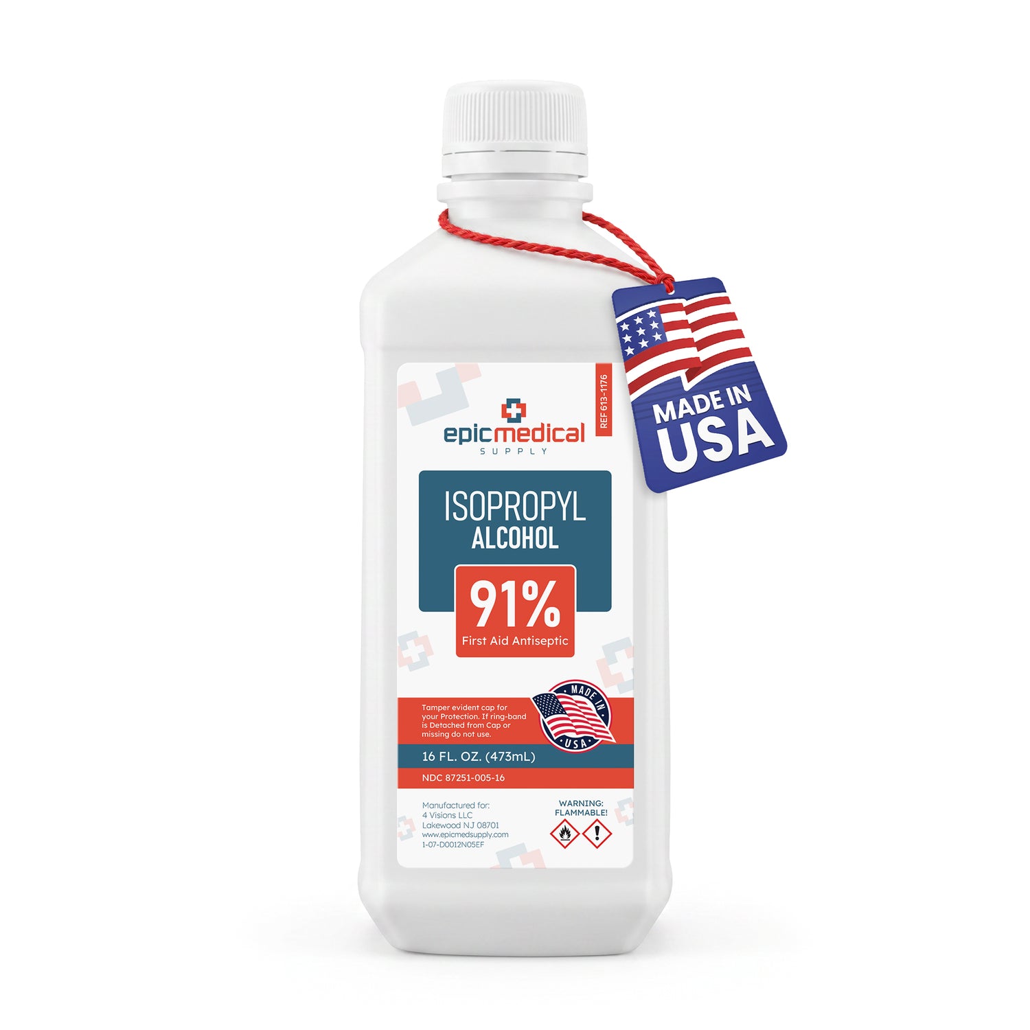 Isopropyl Alcohol 91% 16 oz
