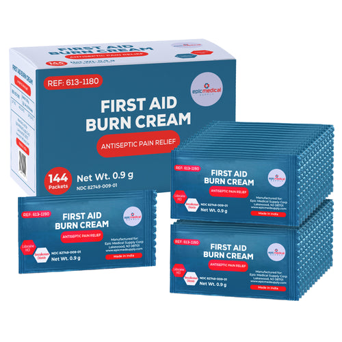 Epic Medical Supply First Aid Burn Cream 0.9g Packets 144 per Box