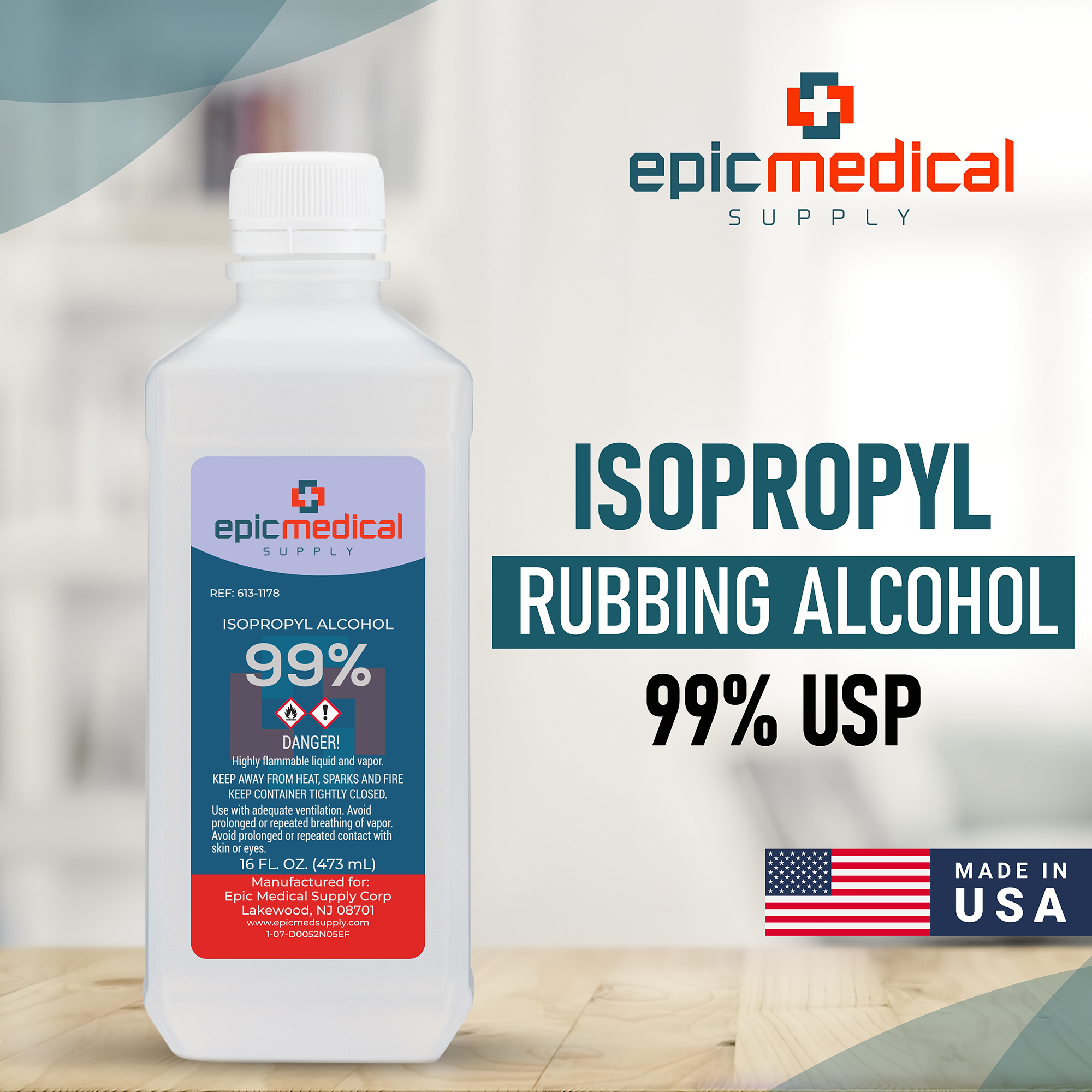 Isopropyl Alcohol 99% 16 oz