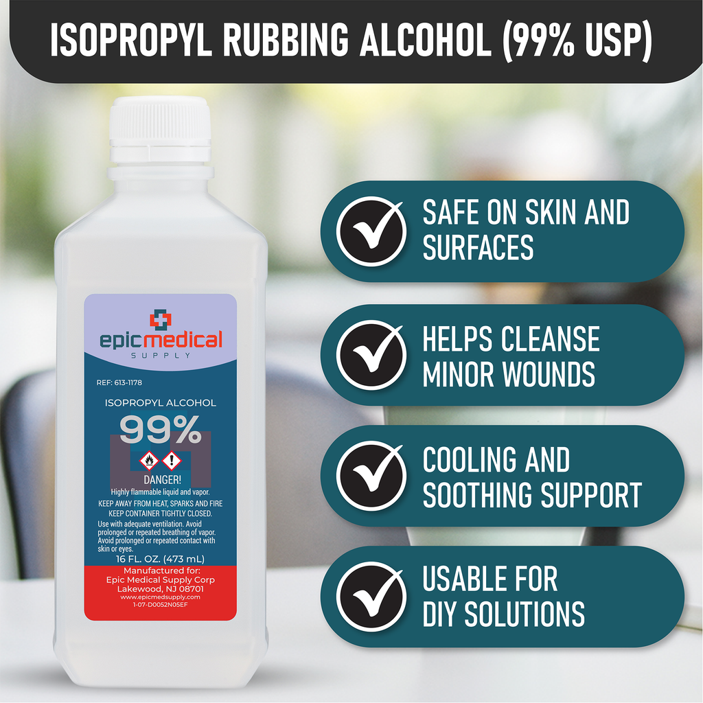 Isopropyl Alcohol 99% 16 oz