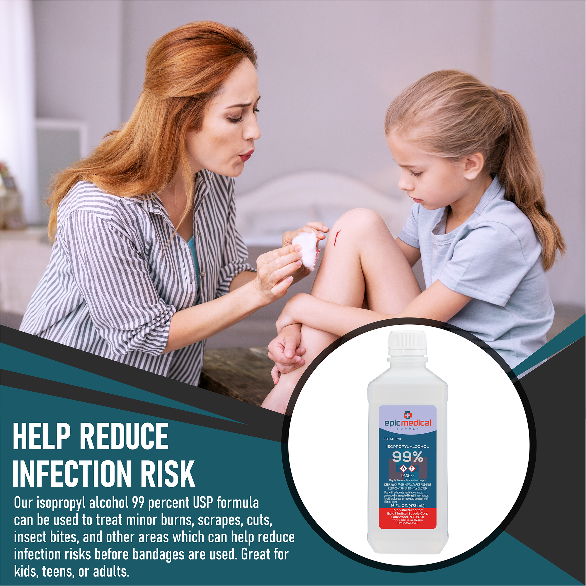 Isopropyl Alcohol 99% 16 oz