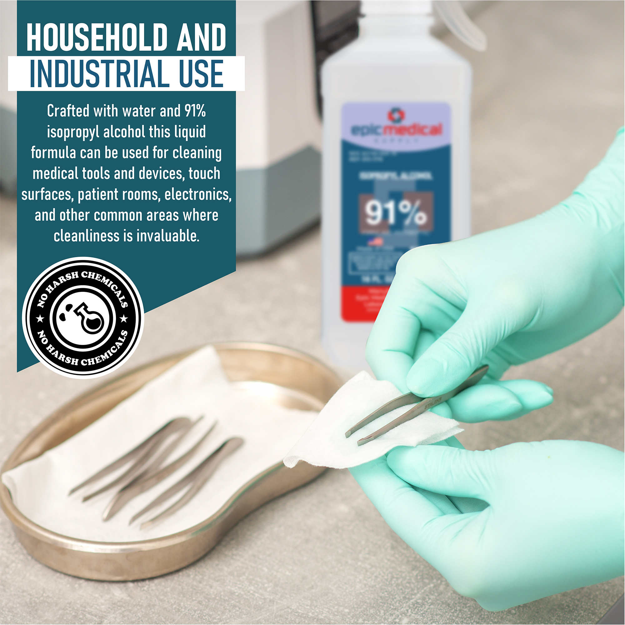 Isopropyl Alcohol 91% 16 oz