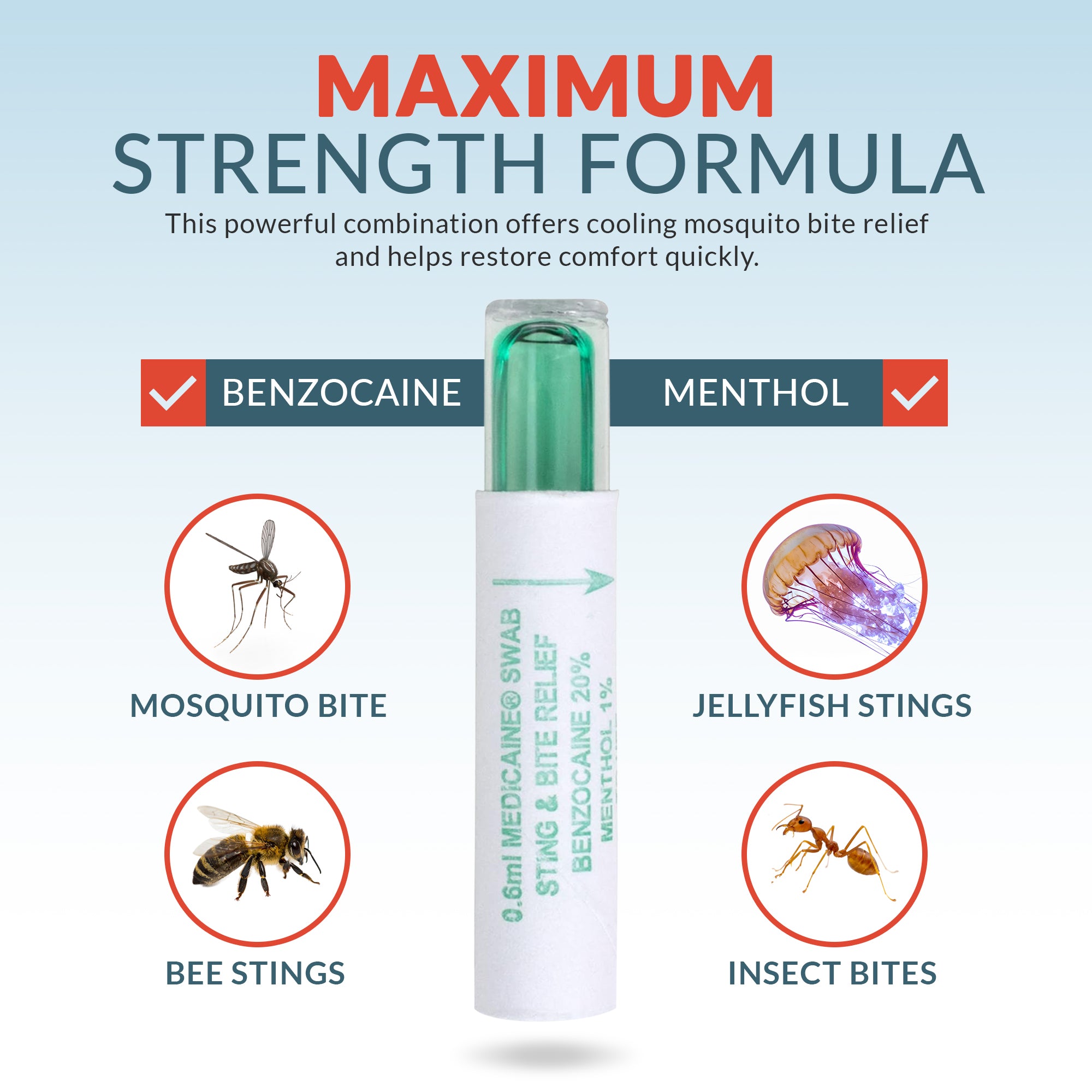 Sting Relief Swab 10 per Box